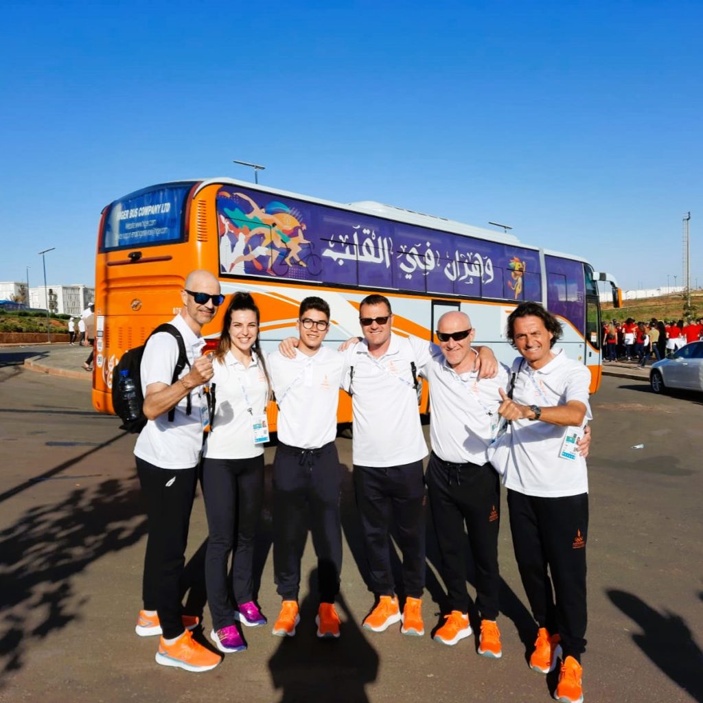 En Jordi Orteu Fort. Cap de Missió als Jocs del Mediterrani 2022. amb els equips de karate i petanca d’Andorra. oran2022.dz